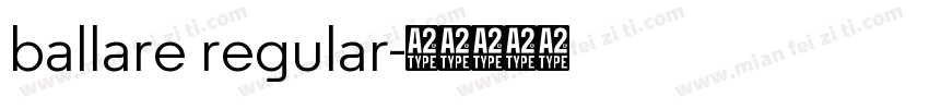 ballare regular字体转换